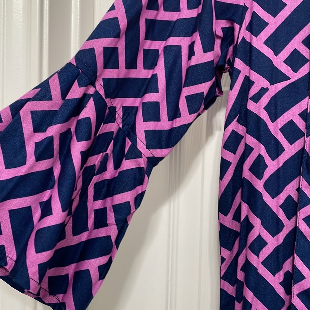 Escapada, Dress, Small, NWT, Geometric, Purple and Navy‎ - Picture 3 of 6